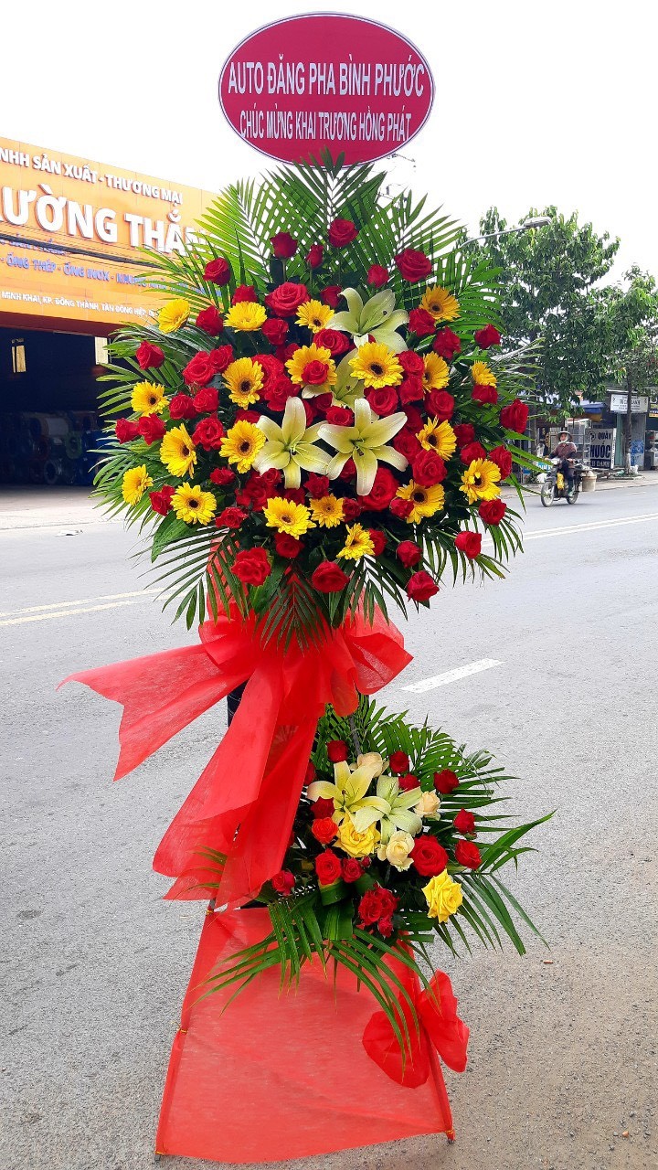 shop hoa khai trương hậu giang